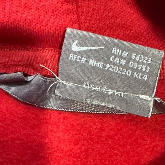 Nike Air XXL Red Logo Pullover Hoodie Vintage Y2K 2000S - Picture 4 of 8